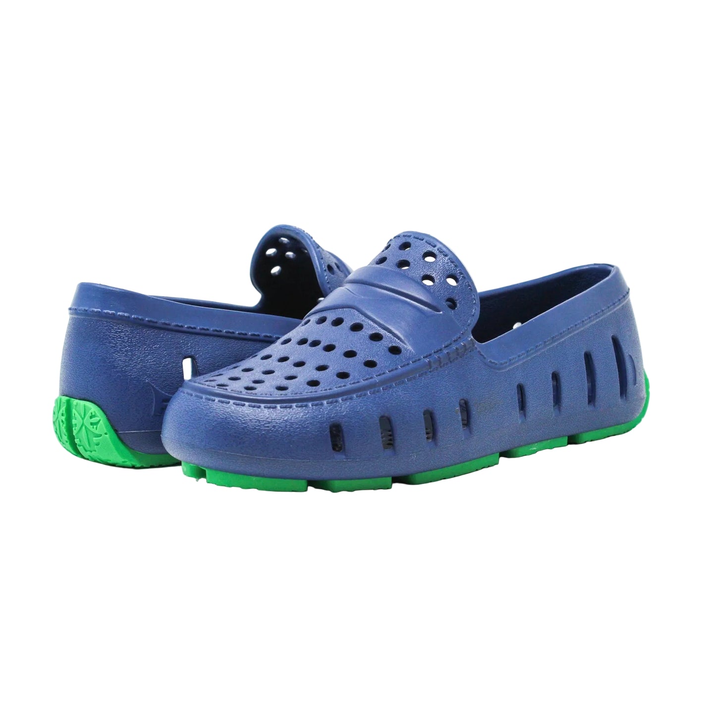Navy/Green Floafers