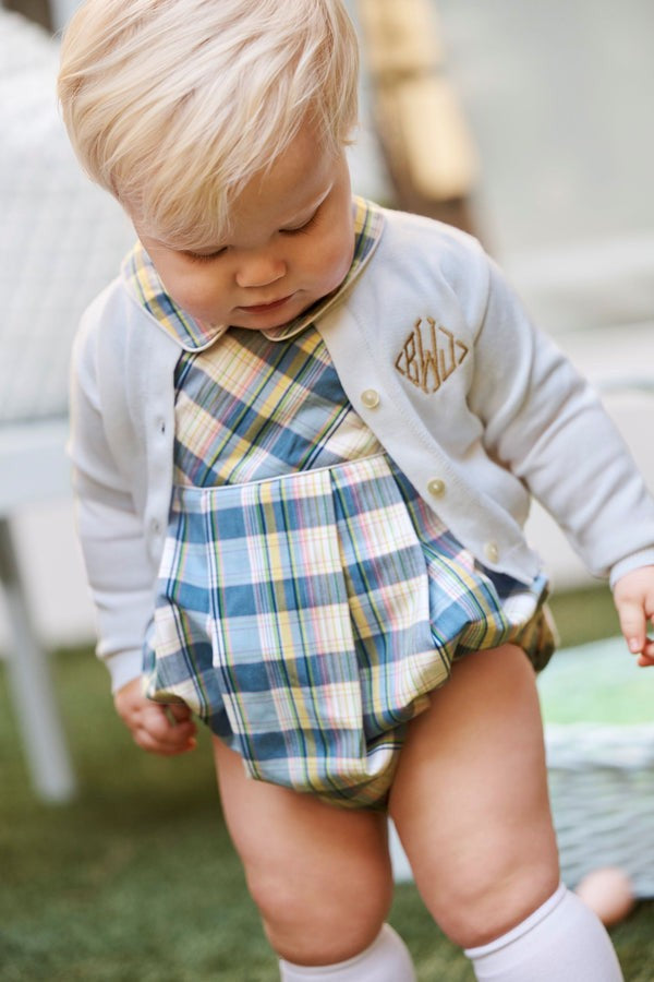 Cambridge Card/Pearl Buttons- Worth Ave White|12742