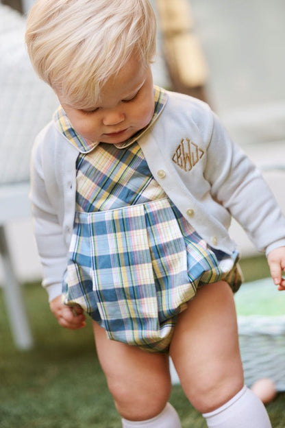 Cambridge Card/Pearl Buttons- Worth Ave White|12742