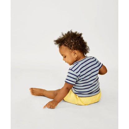 Willie Baby T-Shirt, Sky Sport Stripe|6864