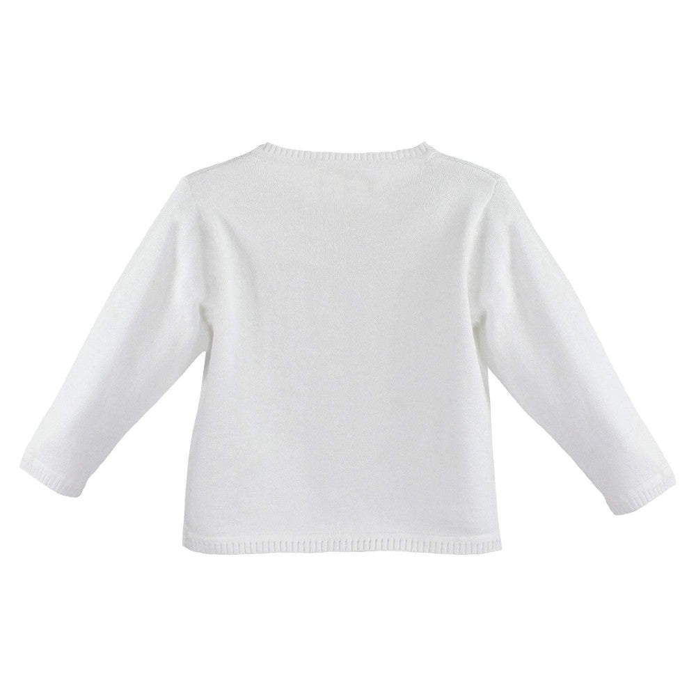 White Ladder Edge Cardigan|13301