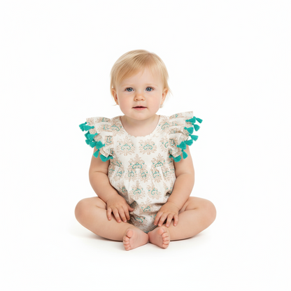 Anna Romper- Ocean Aqua Rhapsody|11745