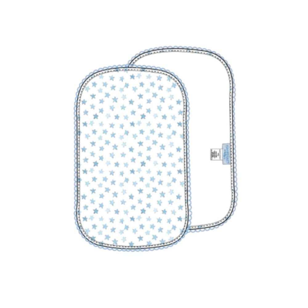 Little Stars Burp Cloth (Ocean Blue)|13192
