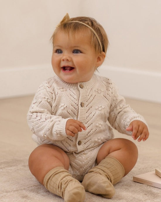 Knit Cardigan - Heathered Oatmeal|12480