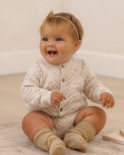 Knit Cardigan - Heathered Oatmeal|12480