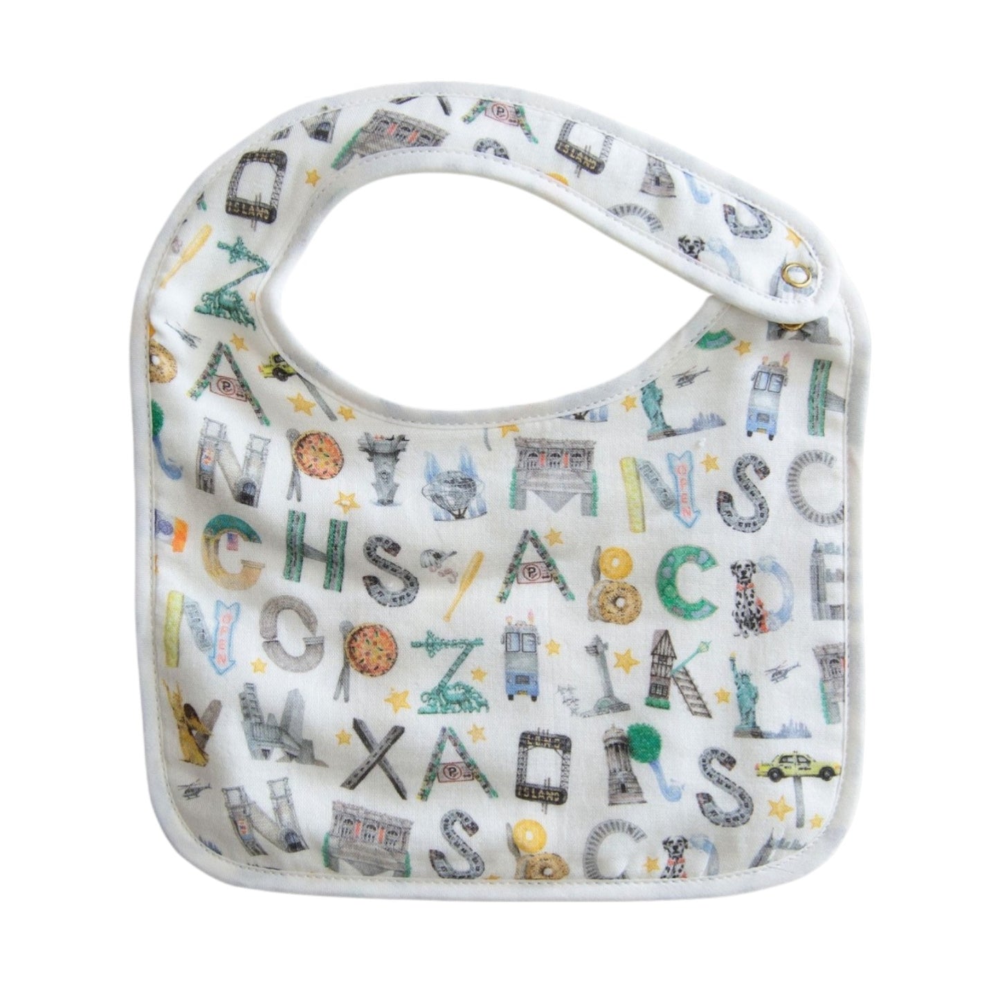 NYC Alphabet Soup Bib