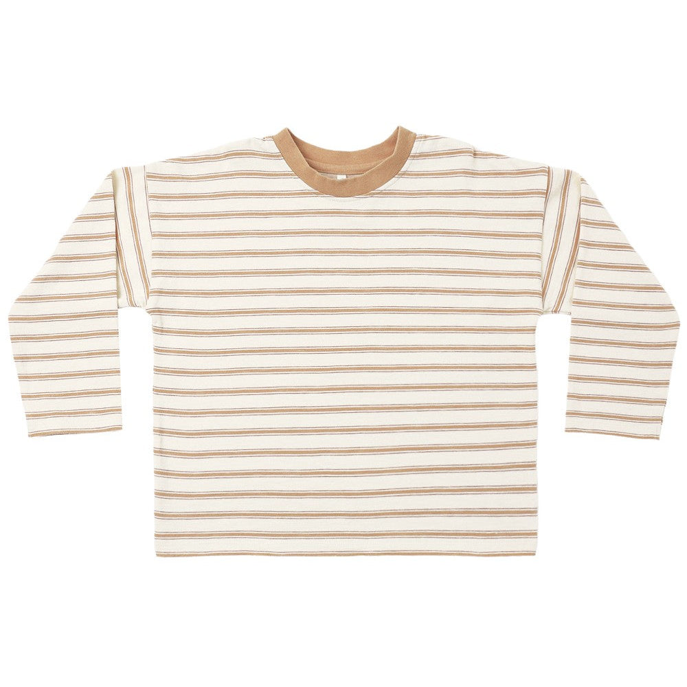 Camden Long Sleeve Tee Fawn Stripe|11893