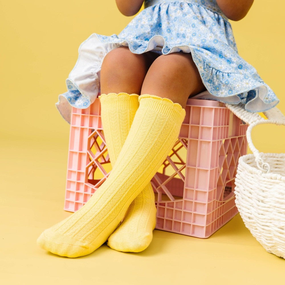 Sunshine Frill Knee High Socks|11018