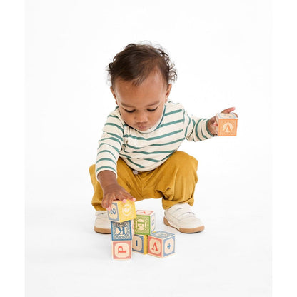 Edward Baby T-Shirt, Pine Stripe|9346