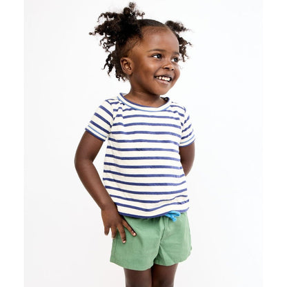 Willie Baby T-Shirt, Navy Stripe|10517