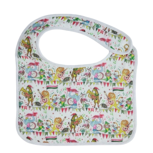 Musical Jubilee Bib in White