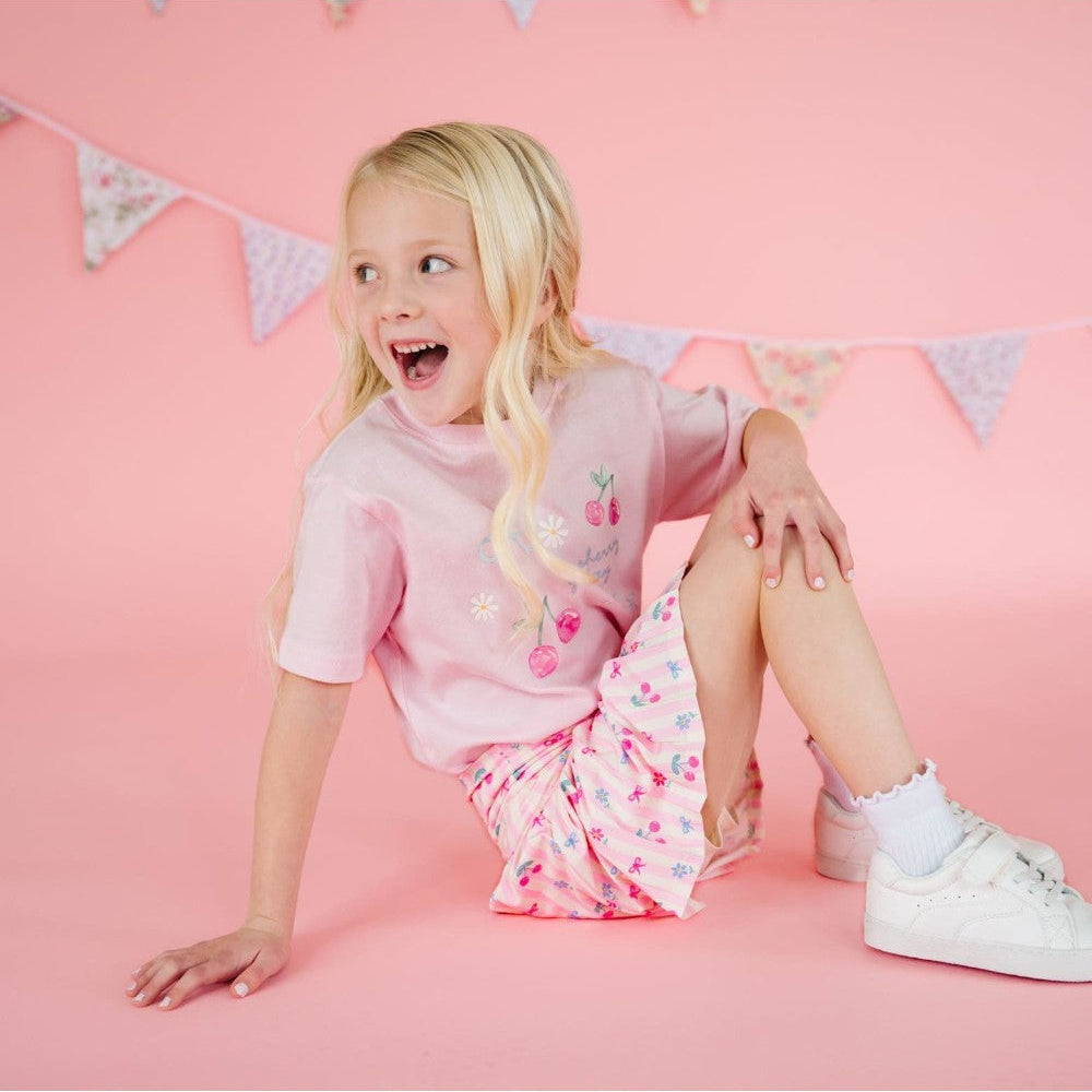 Cherry Good Day S/S T-shirt - Ballet|13482