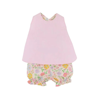Betsey Bow Back Set - Boca Grande Begonia/Hamptons Hot Pink Pique Stripe|11354