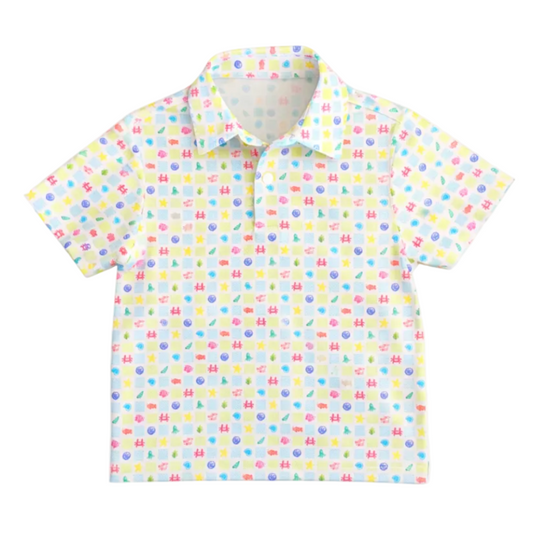 Boys' Performance Polo in Sea Life|11265