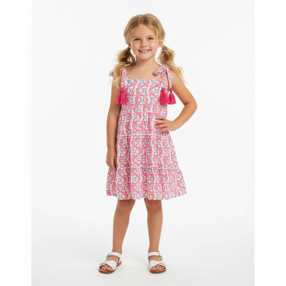 Bella Shoulder Tie Sundress- Jaiper Bloom|11763