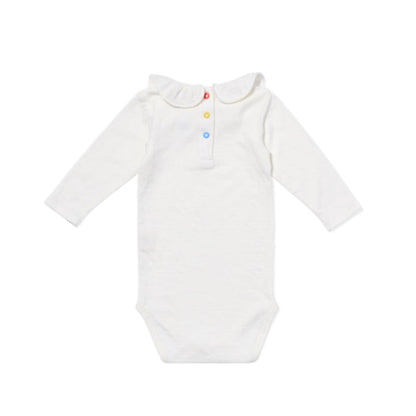 Tink Ruffle One-piece, Vanilla Piping