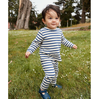 Andy Baby Legging, Navy Stripe|9399