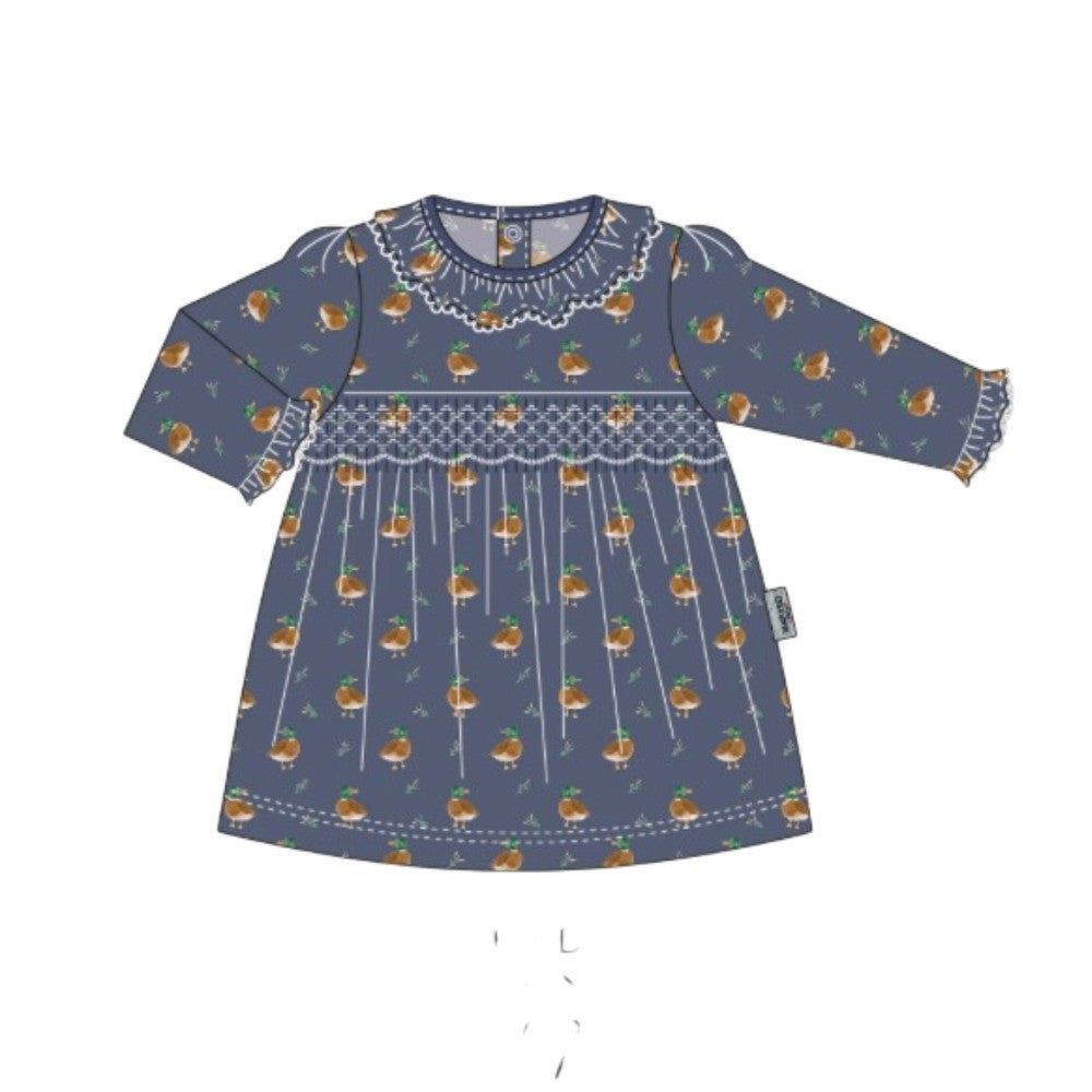 Madaket Mallards Smocked Dress|13184