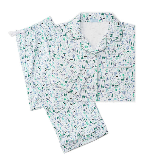 Après Ski Women’s Button Front Pajama Set|10554