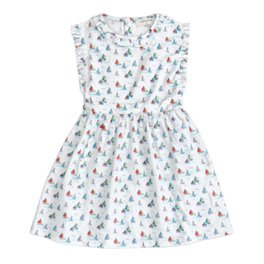 Ruffle Sundress in Sailboats|11269