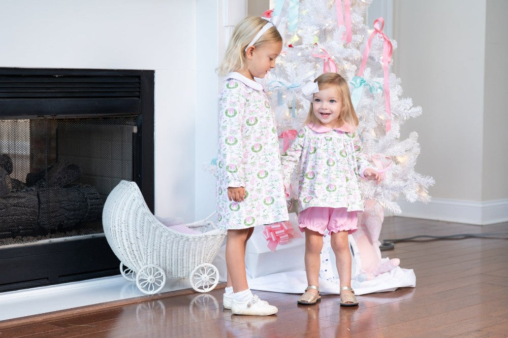 Presley Kait Pink Holiday Toile Dress|13263