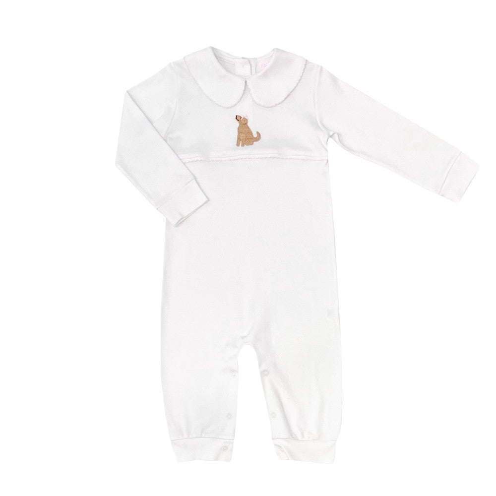 Playful Pup Pima Playsuit-Pink|12829