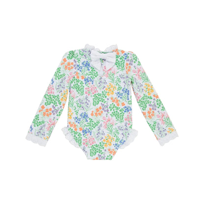 Sarasota Surf Suit - Gaston St Garden/Worth Ave White|11705