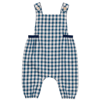 Scout Baby Overall, Blue Picnic Check|9058