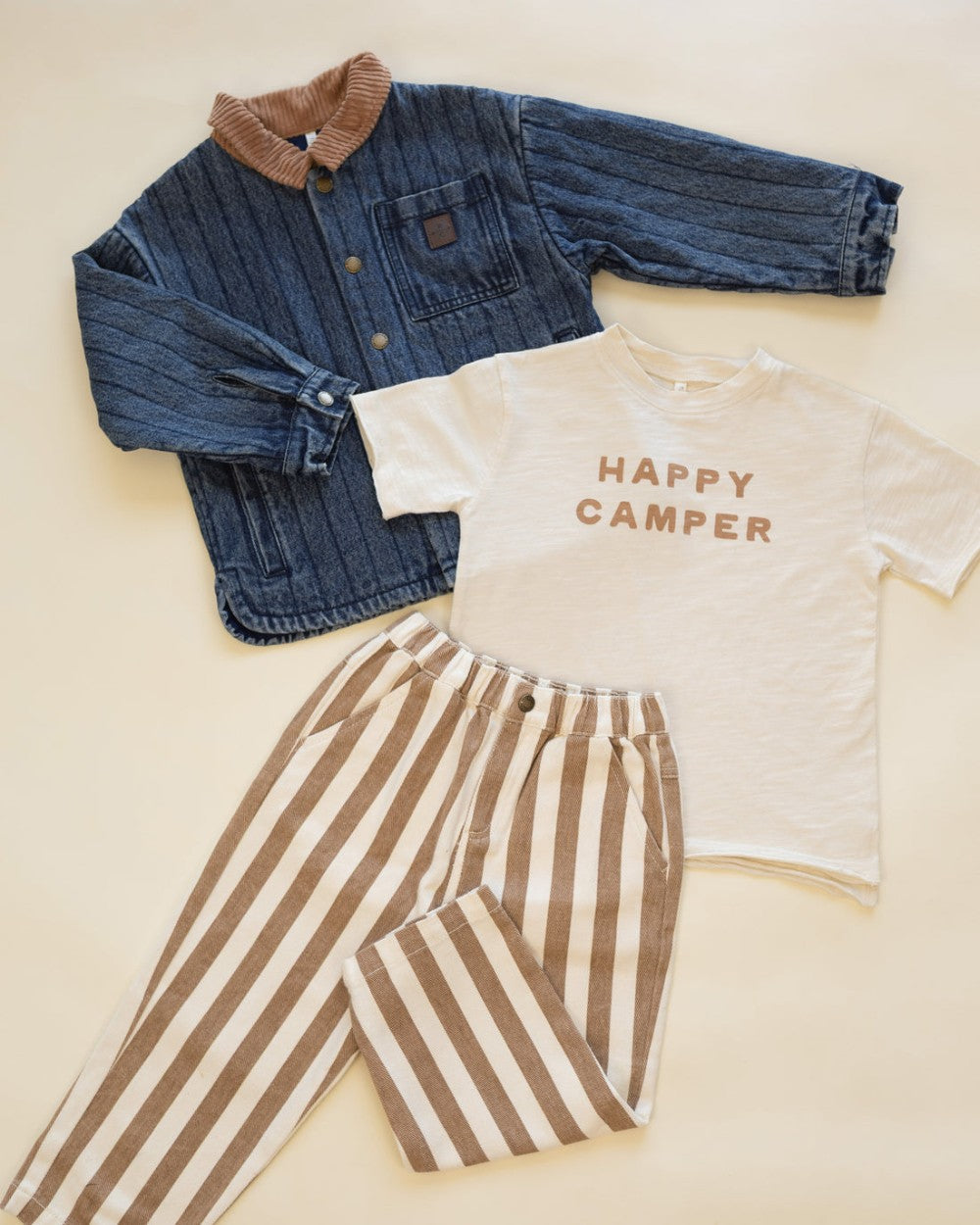 Baggy Pant Fawn Pinstripe|12284