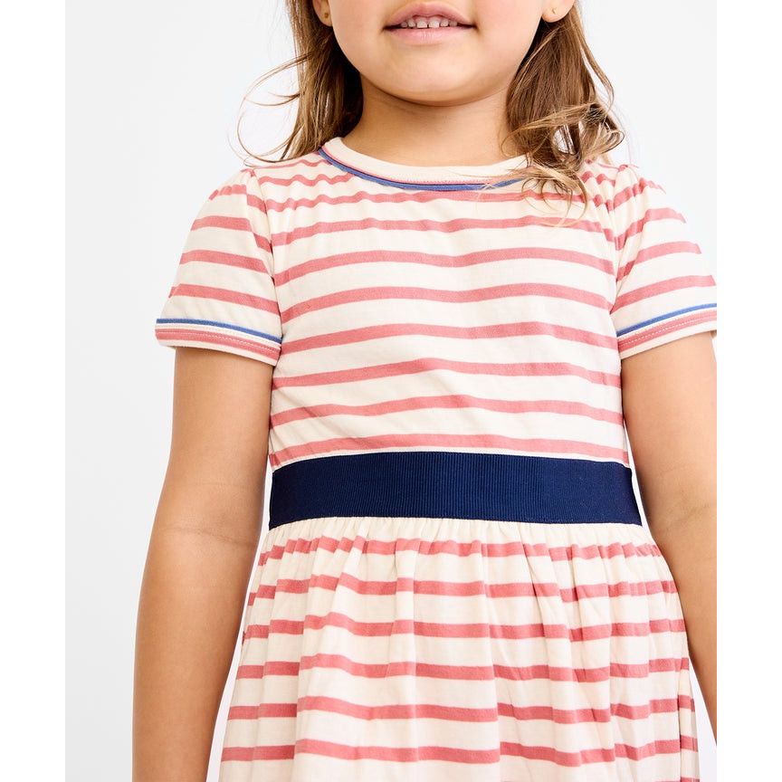 Mirren Dress, Nautical Red Stripe|6834