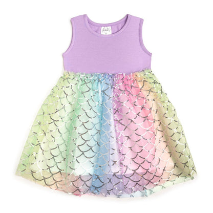 Rainbow Mermaid Tank Dress|9703