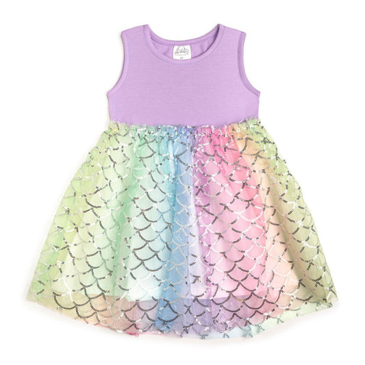 Rainbow Mermaid Tank Dress|9703