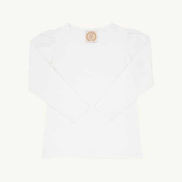 Long Sleeve Penny`s Play Onesie - Worth Ave White|12737