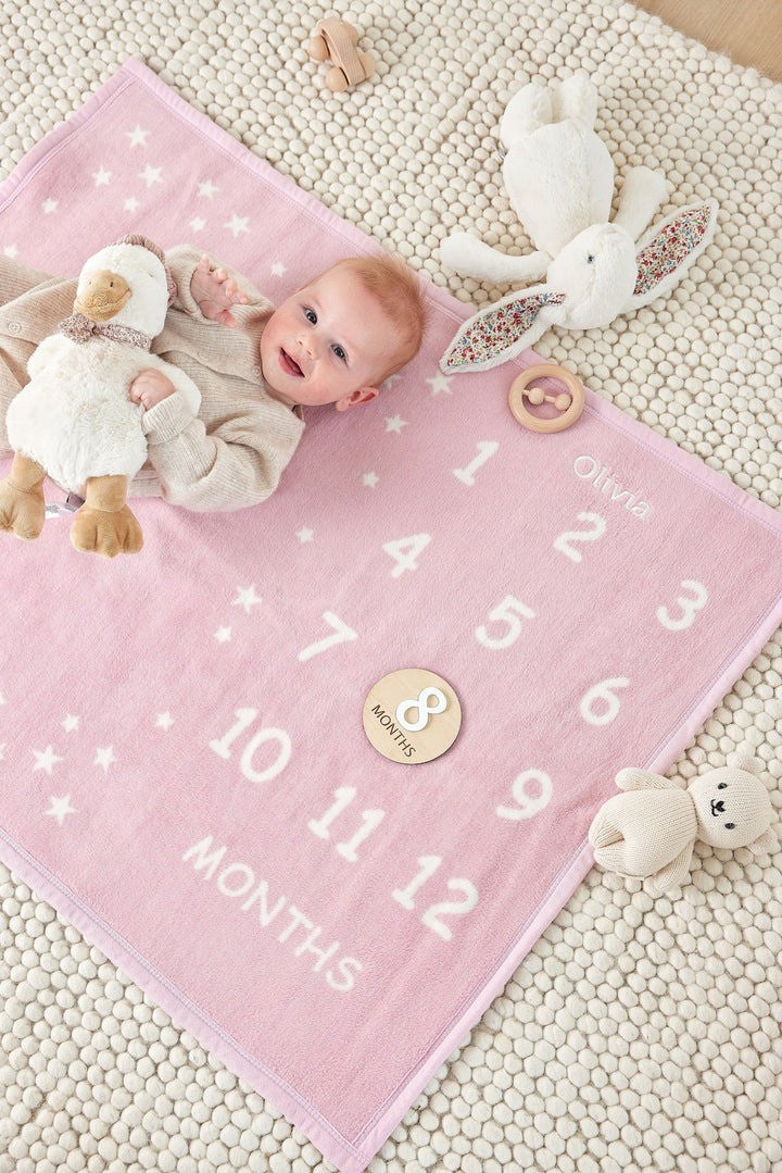 Blush Milestone Mini Blanket|10235