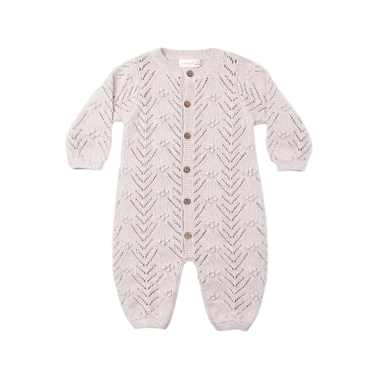 Long Sleeve Bubble Romper - Lilac Mist|12465