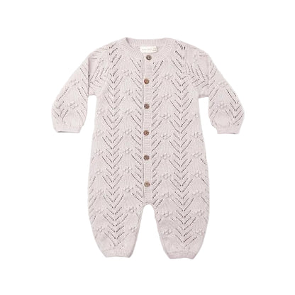Long Sleeve Bubble Romper - Lilac Mist|12465