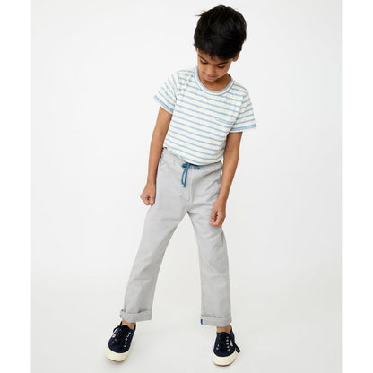 Willie T-Shirt, Dusty Blue Sport Stripe|6843