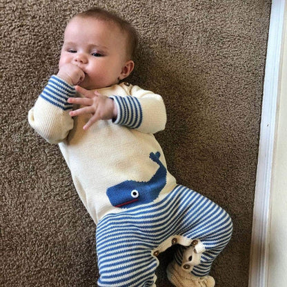 Whale Organic Baby Romper|12881