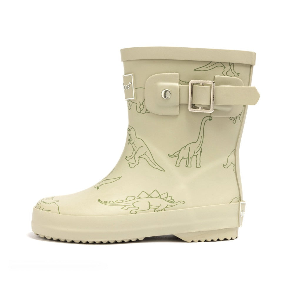 DINO ROAR WATERPROOF RAIN BOOT SAGE GREEN|10286