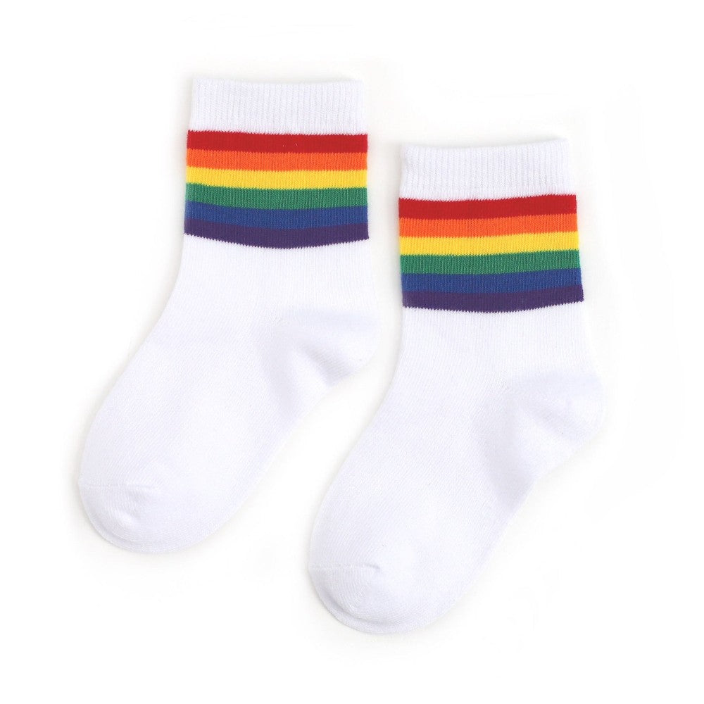 Rainbow Striped Midi Socks|11024