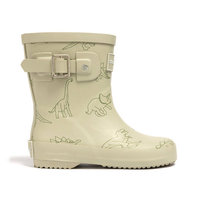 DINO ROAR WATERPROOF RAIN BOOT SAGE GREEN|10288