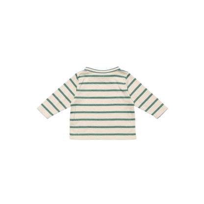 Edward Baby T-Shirt, Pine Stripe