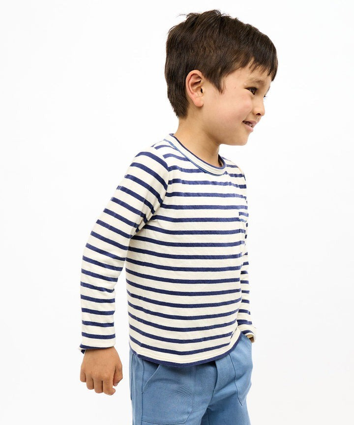 Edward T-Shirt, Navy Stripe|9469