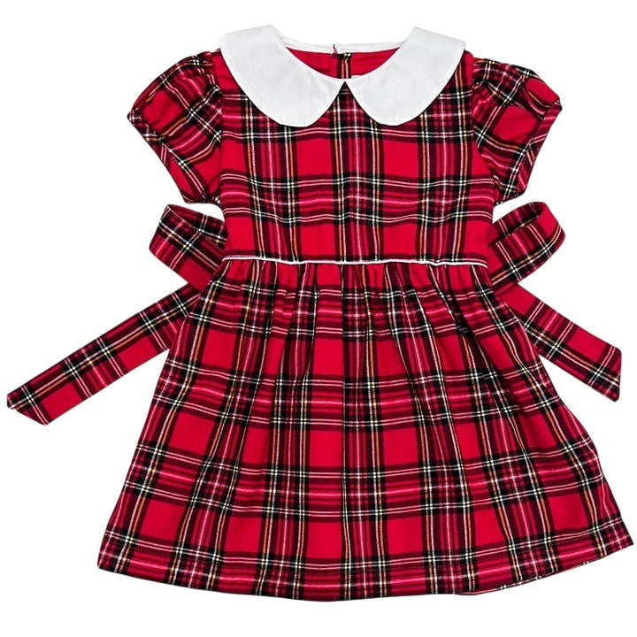 Rosalie Dress-Royal Stewart Tartan|10019