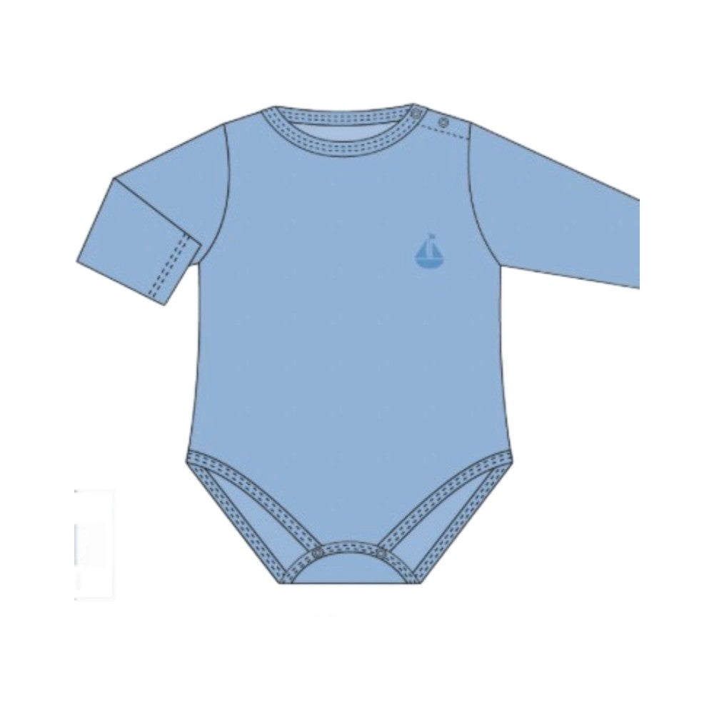 Essentials Pima Bodysuit-Ocean Blue|13202