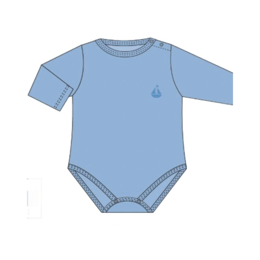 Essentials Pima Bodysuit-Ocean Blue|13202