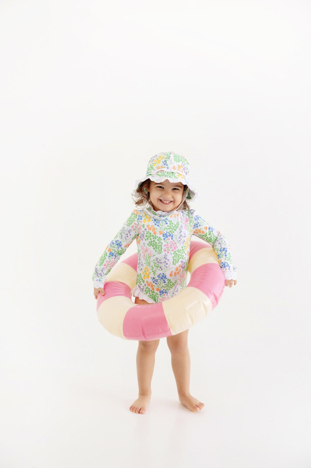 Sarasota Surf Suit - Gaston St Garden/Worth Ave White|11707