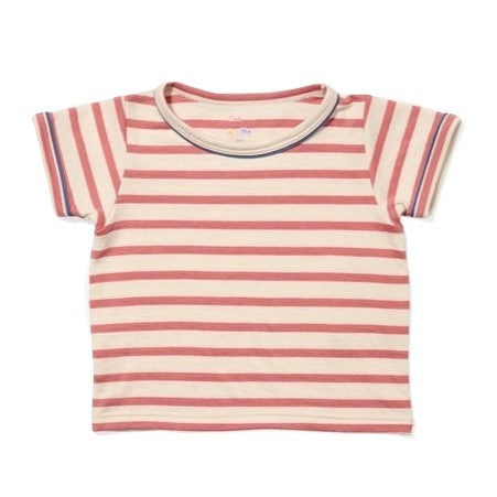Willie Baby T-Shirt, Nautical Red Stripe|7597