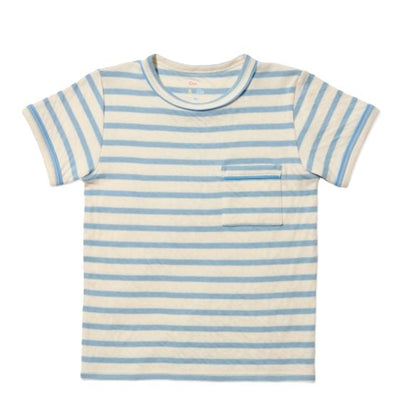 Willie T-Shirt, Dusty Blue Sport Stripe|7604