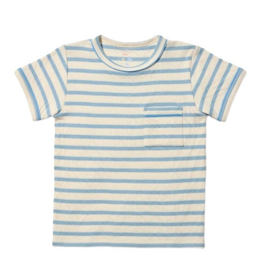 Willie T-Shirt, Dusty Blue Sport Stripe|7604